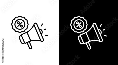 Promotion  White Icon Set Design