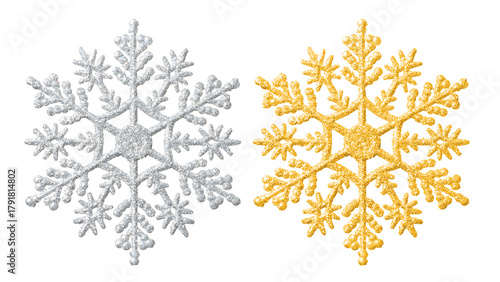 雪の結晶を模した、クリスマスオーナメント