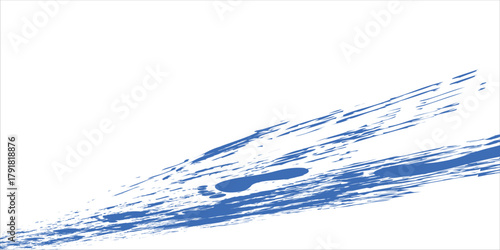 modern.Grainy blue spiral brush stroke with spray texture. Hand drawn distress abstract.Modern vector