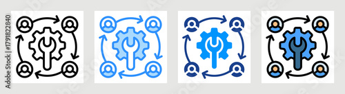 Restructure Icon Collection Set Multiple Style