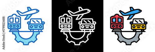Transportation Services triplestyle icon