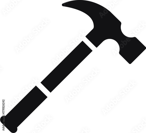 Claw Hammer Tool Construction Icon
