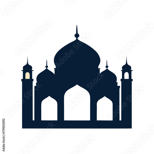 taj mahal vector illustration