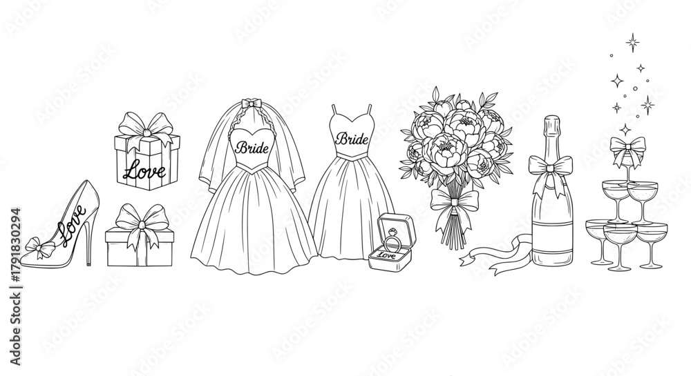 Fototapeta premium Wedding ceremony essentials