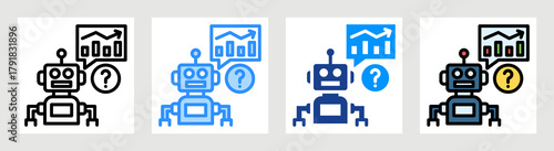Ai Prediction Icon Collection Set Multiple Style