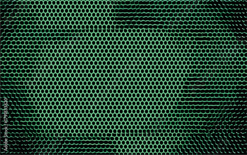 추상적인 녹색 점 패턴의 기하학적 배경, 현대적인 디자인 요소