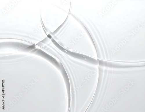 Wallpaper Mural An abstract, clean, white design. Circular, wavy light and shadow patterns create a sense of movement. A minimalist and elegant visual composition Torontodigital.ca