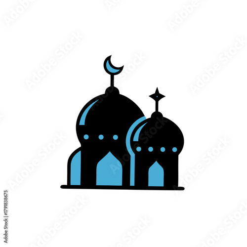taj mahal vector illustration