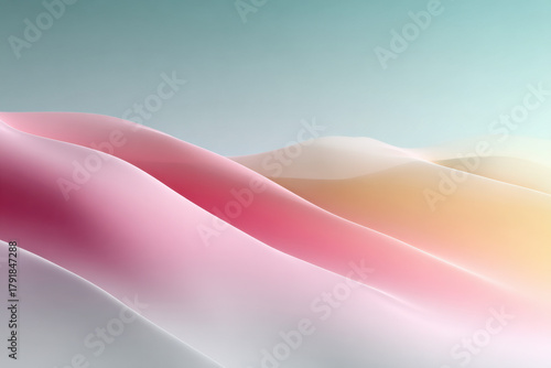 Minimalist abstract background with soft gradient pastel tones