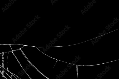 Close-up wrinkles and cracks on LCD screen glass display from smartphone, tablet or monitor from effect smash and fall bumps with detail pattern background, for use as a pattern on tiles or wallpaper