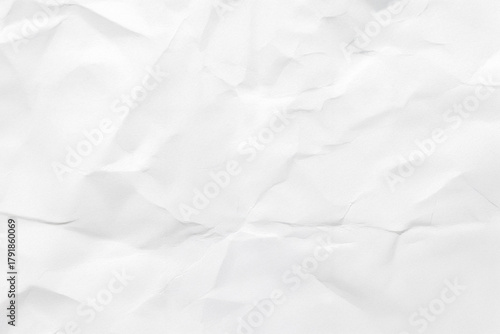 The texture of white paper is crumpled. Background for various purposes.