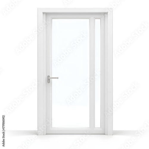 Modern transparent greenhouse door design, utility and aesthetics