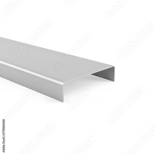 Sleek aluminum door threshold profile, modern interior design