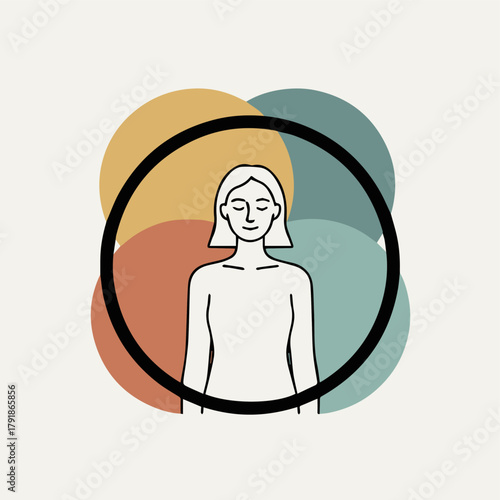 Protecting Inner Peace

A figure surrounded by a bold circular boundary, standing in a calm posture, symbolizing personal boundaries and inner safety.