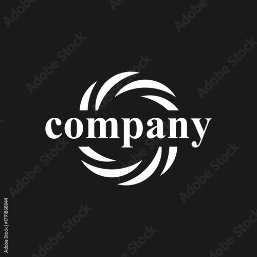 generic circle logo design , business logo , vector , symbol , company logo,background, emblem, swirl, infinity, circular	
