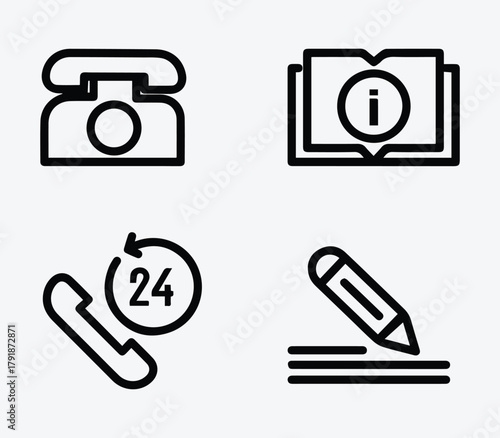 Education Tools Vector Icon Collection