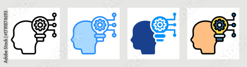 Technology Knowledge Icon Collection Set Multiple Style