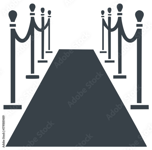 Arrival carpet elegant vector for celebrity vip event premier award show stage