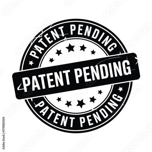 Official patent pending stamp seal with stars