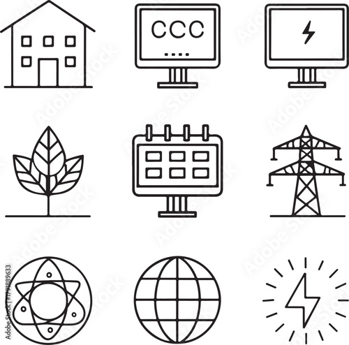 Sustainable Future Icons Set