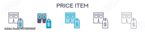 Price Item Element For Design Graphic - Multi Styles 