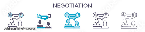 Negotiation Element For Design Graphic - Multi Styles 