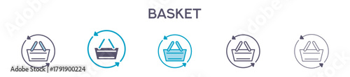 Basket Element For Design Graphic - Multi Styles 