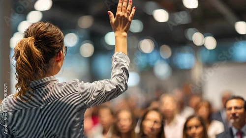 Inspiring Leadership: Woman Speaker at Business Conference
