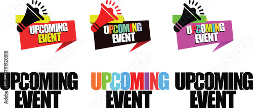 Upcoming Event Announcement Vector & PNG Icons: Free Download for Promoters and Marketing