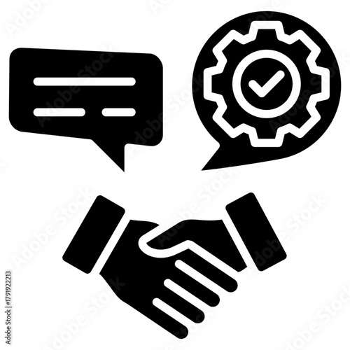 Negotiation Skills glyph icon