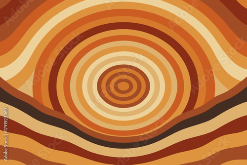 Mid-Century Modern Circular Vibe Background