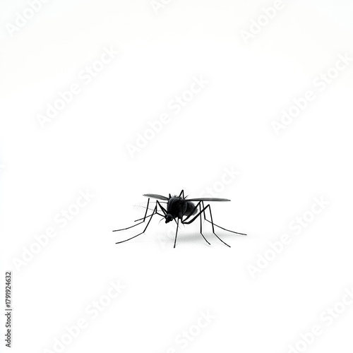 Photo of mosquito Isolated on white background