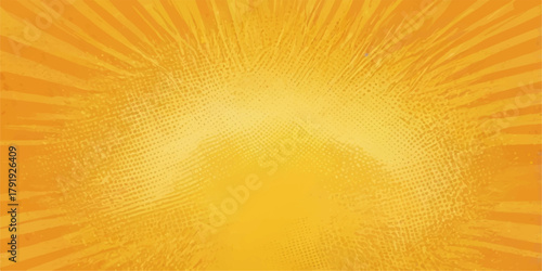 Abstract orange background vector illustration with a macro, close-up pattern of golden liquid bubbles and brown foam