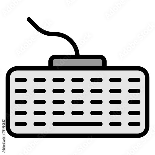 Keyboard Vector Filled Icon Design