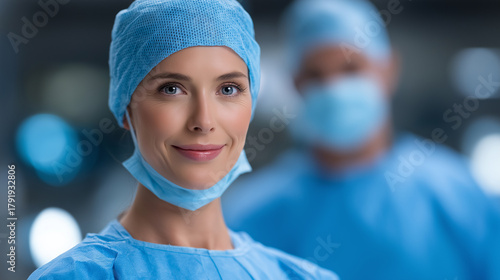 Medical doctor, ER surgeon, and anesthetist working together in emergency room, symbolizing professional teamwork, patient care, and hospital trust in modern healthcare environment