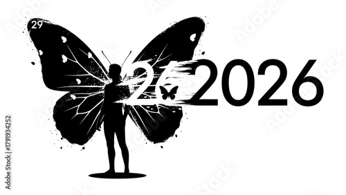 Metamorphosis Symbol: A visually striking artistic piece representing the transformative journey of the year 2026.