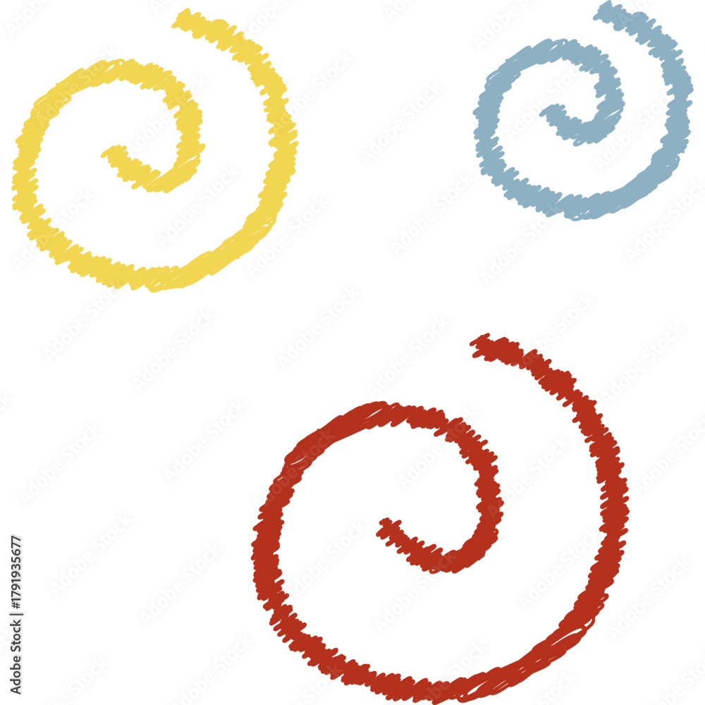 Naklejka premium Cute Kids Doodle Scribble