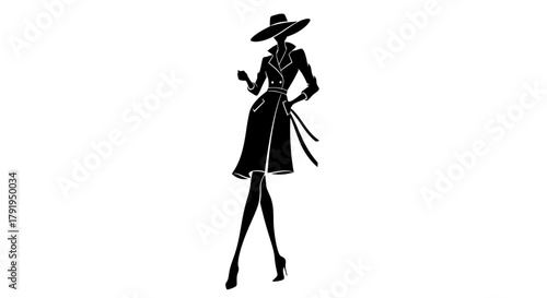 silhouette of a woman