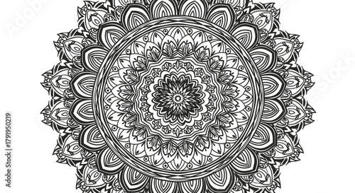 ornamental round lace pattern