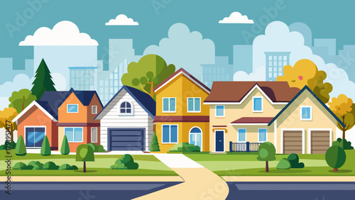 vector illustration of a city