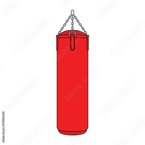 kids drawing vector illustration design punching bag cartoon isolated