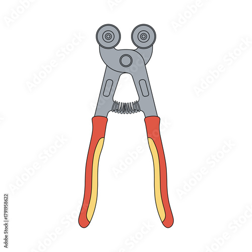 kids drawing vector illustration design glass tile cutter cartoon isolated