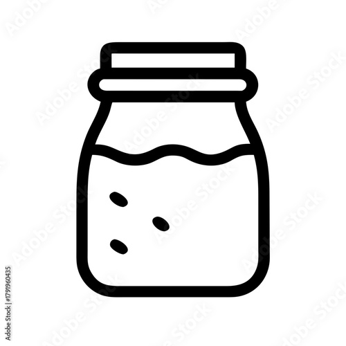 Illustration of a jar with liquid
