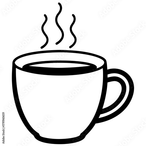 A steaming cup of coffee, ready to be enjoyed