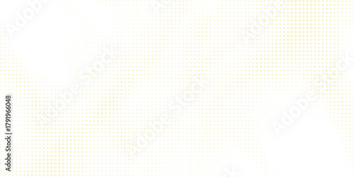 Abstract white background featuring a subtle, faint yellow halftone dot pattern for a modern design.