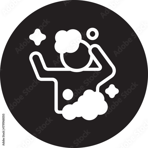 shower glyph icon