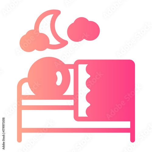 good night gradient icon
