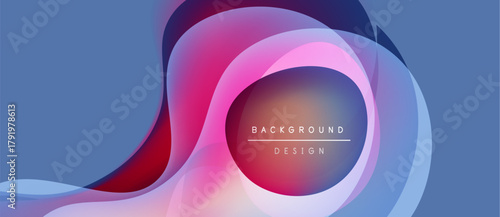 Abstract flowing shapes, vibrant colors. Modern design with gradient effects, text overlay reads background design. Smooth curves create dynamic composition.