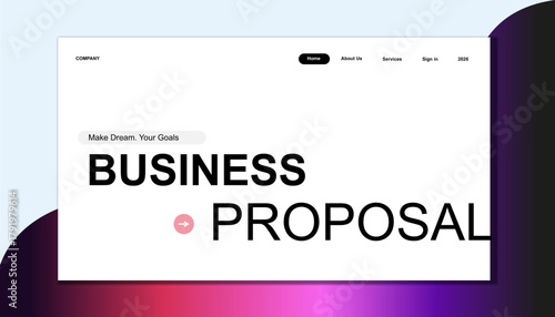 Modern Business Service Overview Presentation Slide with Layered Sphere Graphic