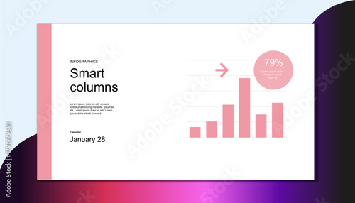 Modern Business Service Overview Presentation Slide with Layered Sphere Graphic